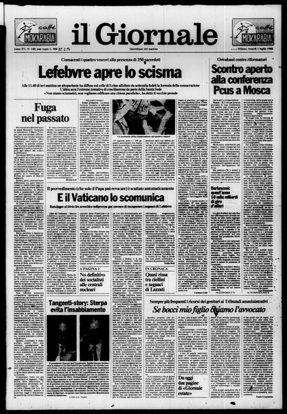 Il giornale : quotidiano del mattino